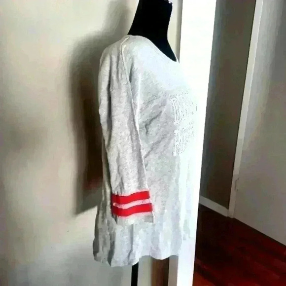 Disneyland Resort Women's Gray Distressed Cotton Baseball Tee L - Picture 4 of 14